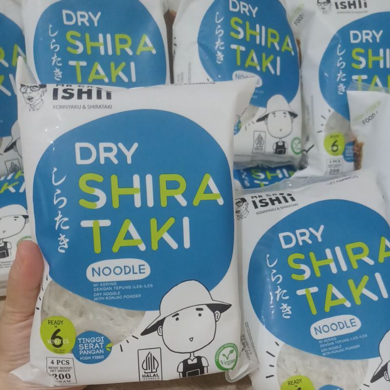 

Mie Kering Shirataki Mr ishii Konnyaku 200 Gram isi 4 pcs Halal