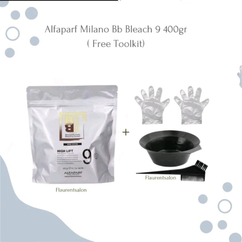 Bleaching Rambut Level 9  High light Alfaparf 400Gram