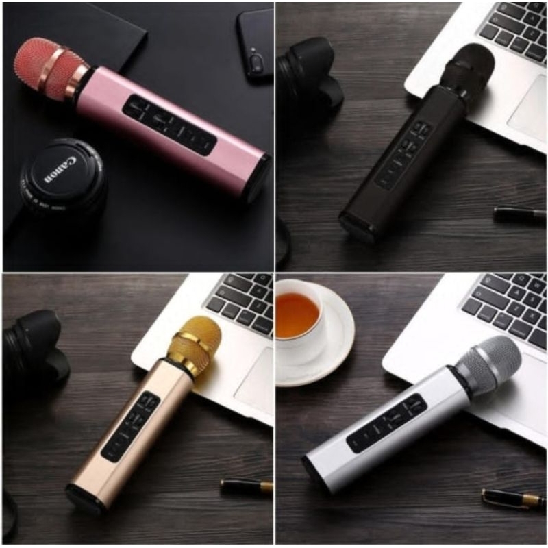 MIC MICROPHONE KARAOKE K6 MIC BLUETOOTH WIRELESS SOUND ORIGINAL