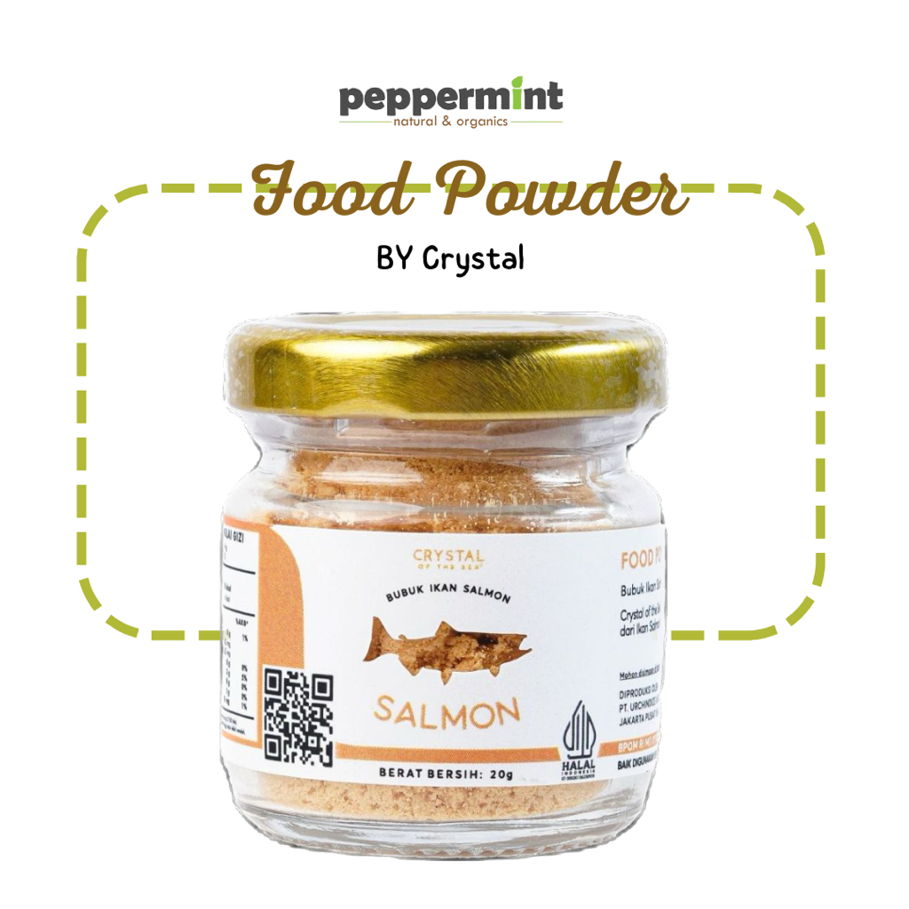 

Crystal of The Sea Food Powder Ikan Salmon (20gr) / Bubuk Ikan Salmon MPASI