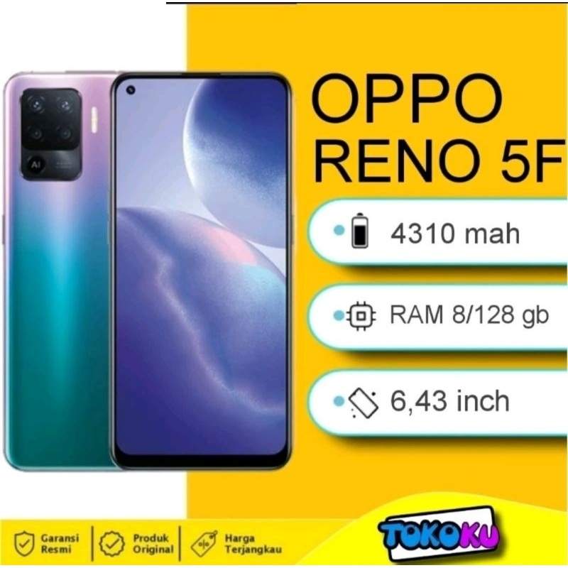 OPPO RENO 5F - GARANSI RESMI INDONESIA