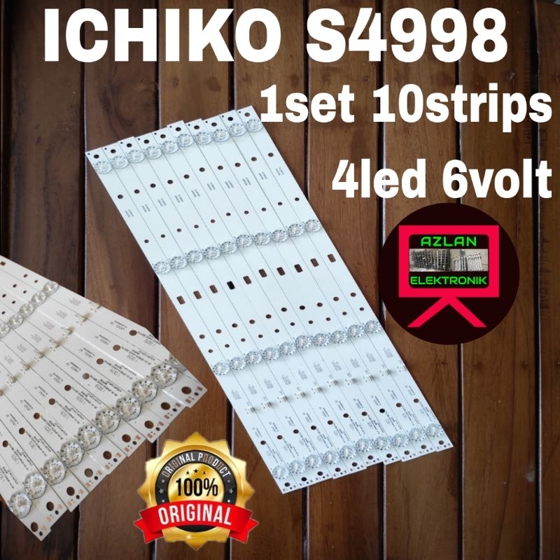 BACKLIGHT LED TV ICHIKO 49" S4998 4led 6volt