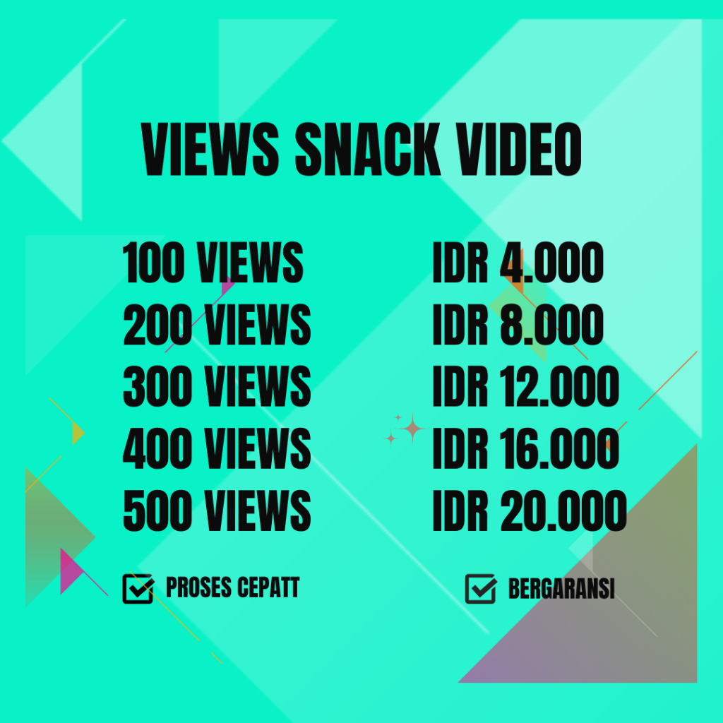 SNACK VIDEO VIEW HIGH QUALITY PERMANENT BEST FOR AGENCY SNACKVIDEO MURAH - SPEEDPANEL