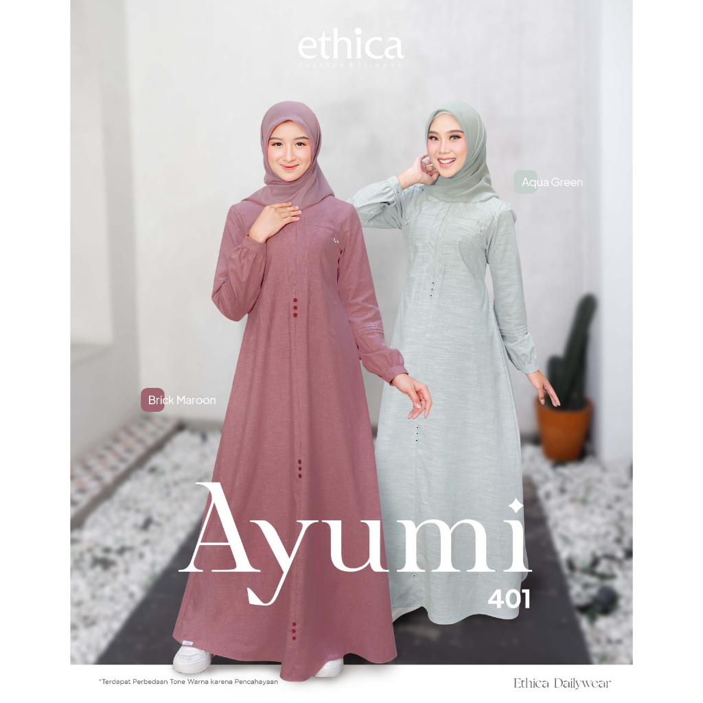 GAMIS DEWASA POLOS TERBARU ETHICA AYUMI 401