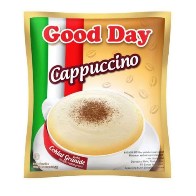 

kopi good day cappuccino isi 10