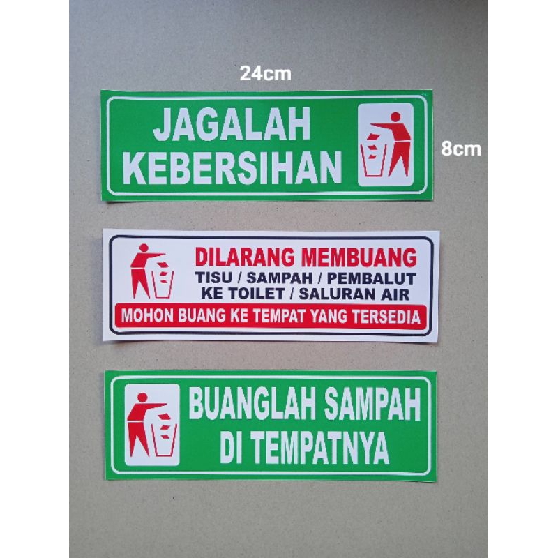 

Stiker Jaga Kebersihan Buang Sampah