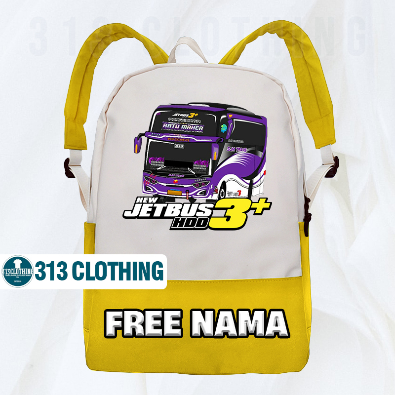 Tas Anak SJM Trans Bus Mania Tas Ransel Sekolah Anak SJM Trans Gratis Nama
