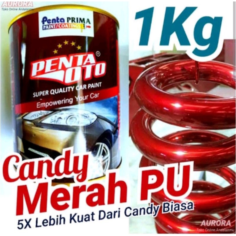Cat Candytone Candy RED PC 030 PU Penta Oto Candy Tone Merah