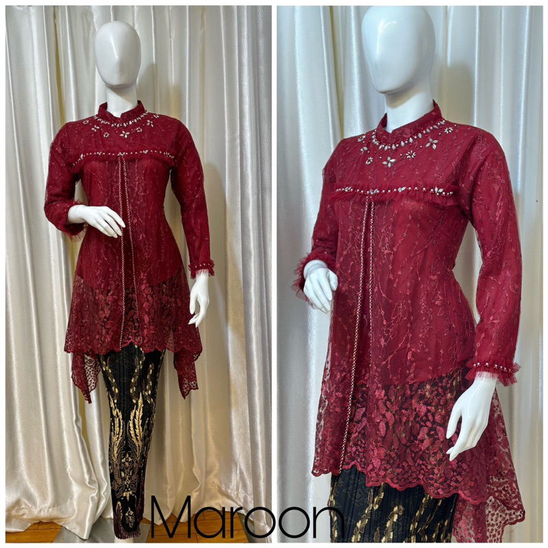 TUNIK AISYAH // BAJU PESTA // TUNIK BROKAT //SERAGAMAN PESTA