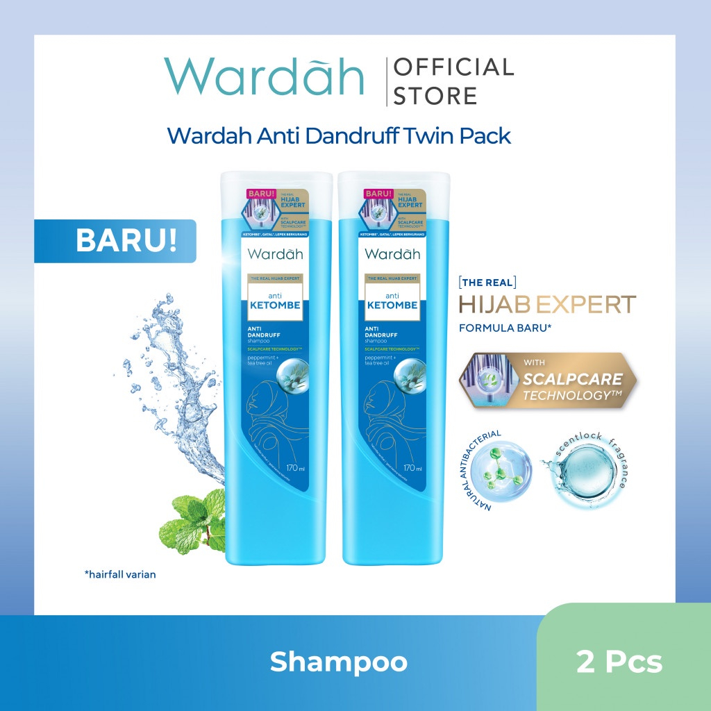Wardah  Anti Dandruff Shampoo 160mL (Twinpack)