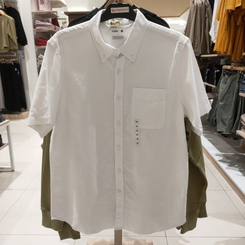 kemeja polos pria merk cole casual barang original matahari dept.store