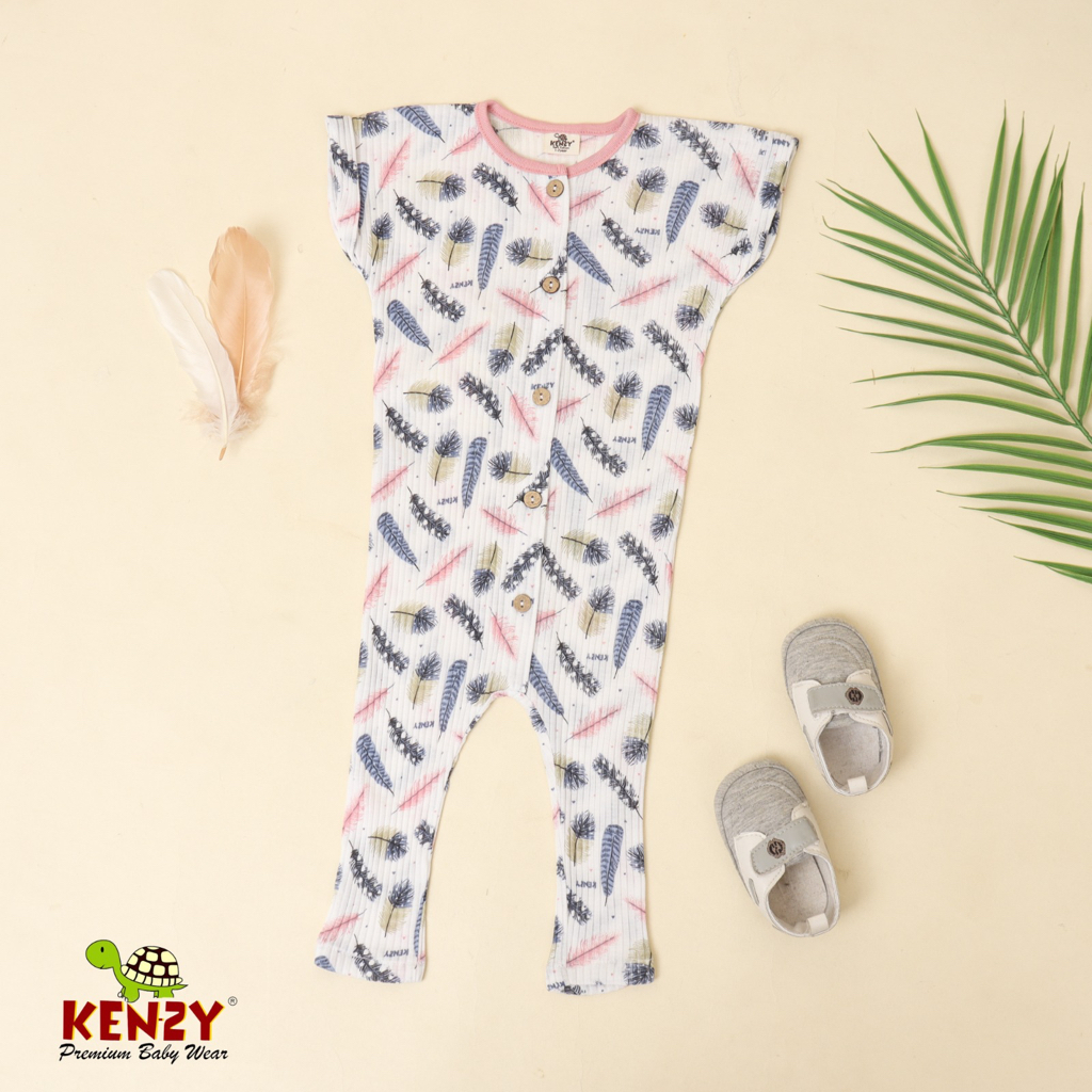 Sleepsuit Button Short Bulu | Laki-laki & Perempuan | Kancing Depan | Premium & Praktis | SNI | Kenz
