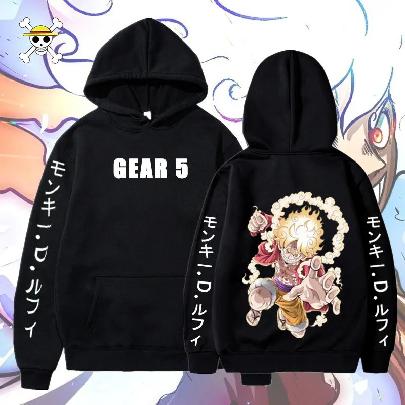 Hoodie Anime Luffy Gear 5 One Piece Dewasa Hoodie Luffy Mugiwara One Piece Oversize Murah Dewasa Swe