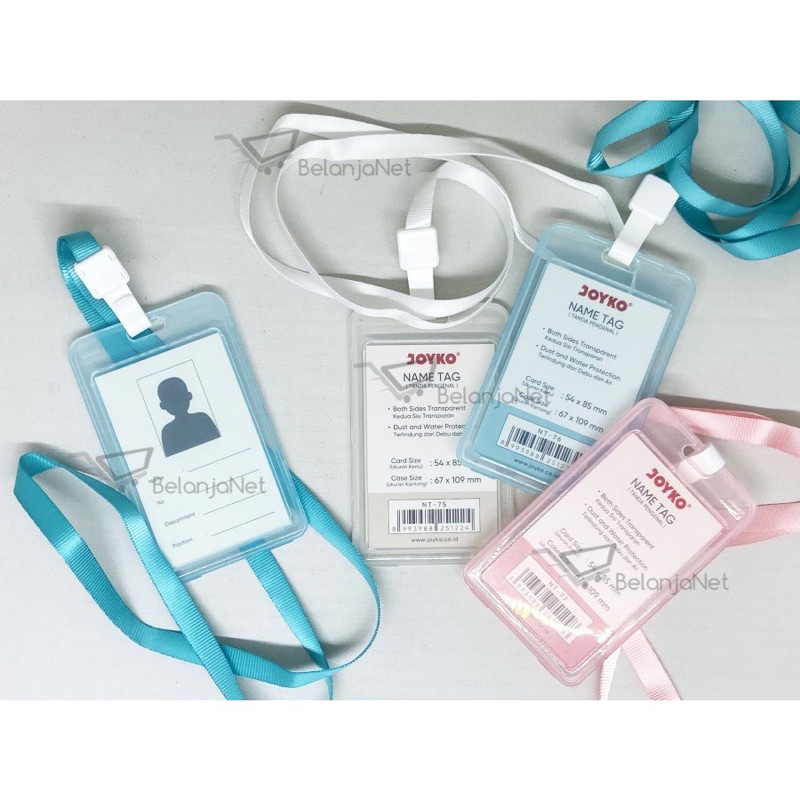 

Name Tag |Tanda Pengenal |ID Card Holder | Lanyard Joyko NT-75 NT-76 NT-77