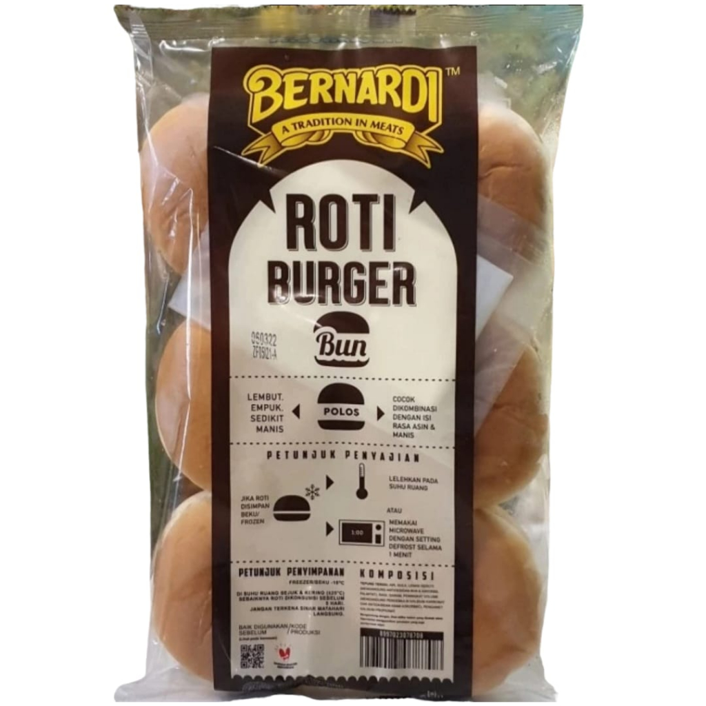 

Roti burger polos bernardi / roti burger bun benardi