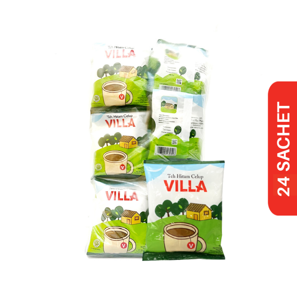 

Teh Villa, Teh Celup Sachet (Kantong)- Black Tea, Teh, Teh Hitam