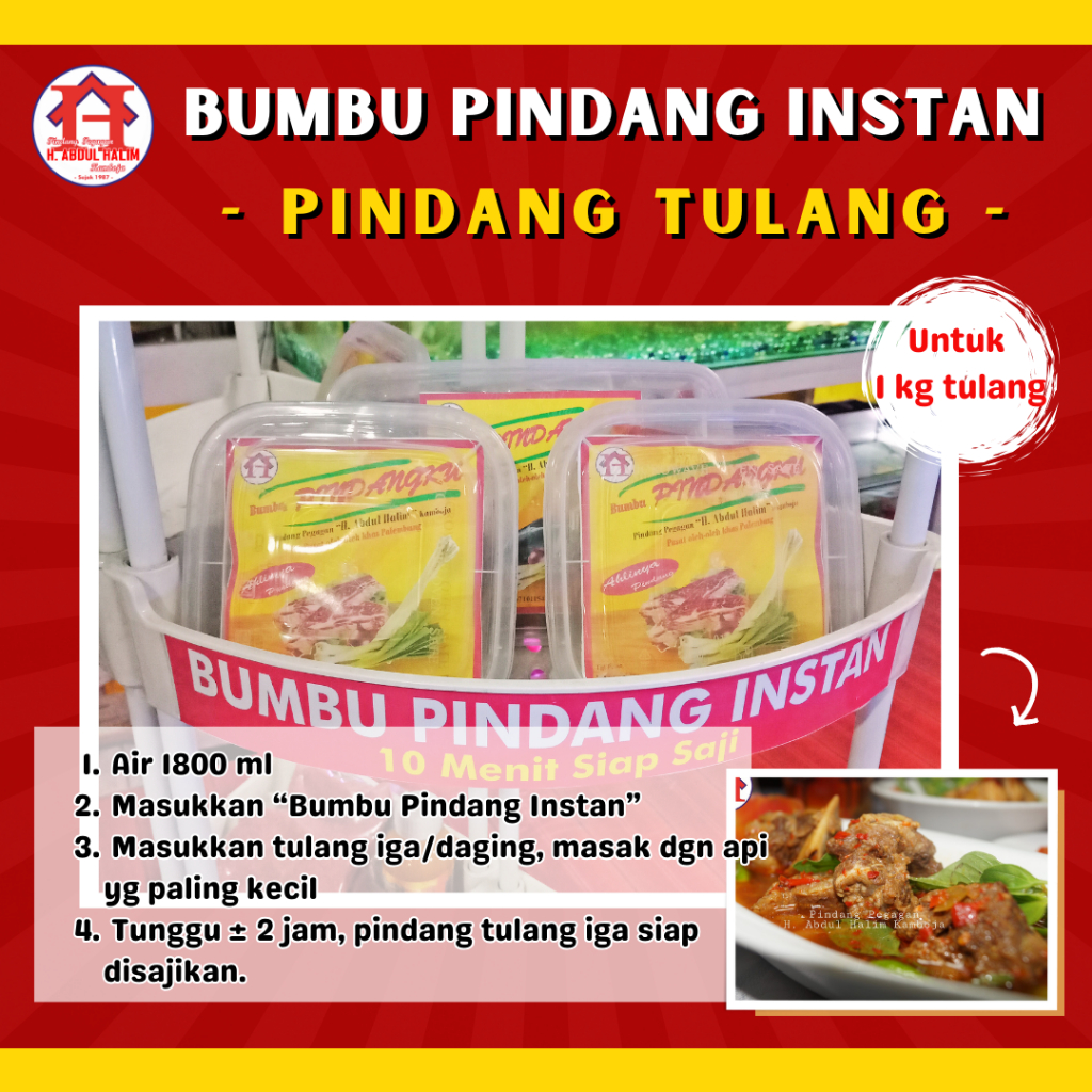 

Bumbu Pindang Instan (Untuk 1 Kg) - PINDANG TULANG Palembang - 10 Menit Siap Saji