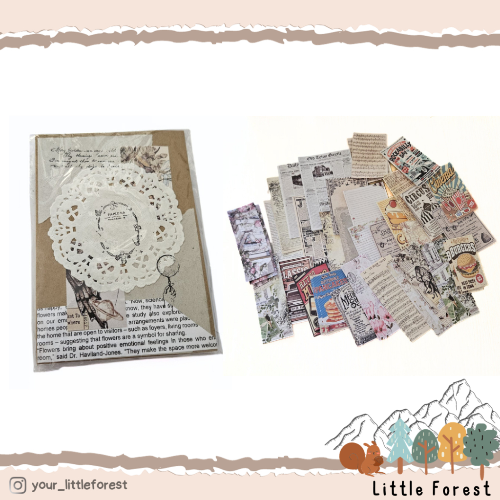 

Journaling Kit 60pcs/Scrapbook Vintage/Dekorasi Jurnal