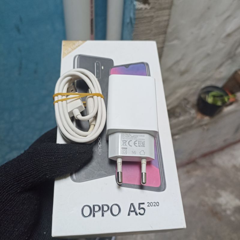 Kepala Charger Oppo A5 A9 A3s a5s 2020 dll made in indo bawaan hp bekas copotan tnp kbl