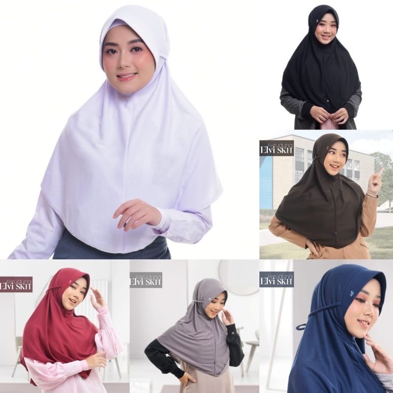 Kerudung Sekolah Instant Rabbani Elvi by Rabbani/Hijab Sekolah/Hijab Instant/Hijab Anak/Hijab Dewasa