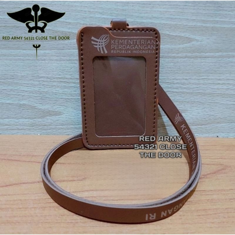 

ID Card Holder Tali Lanyard Name Tag Logo KEMENTERIAN PERDAGANGAN RI