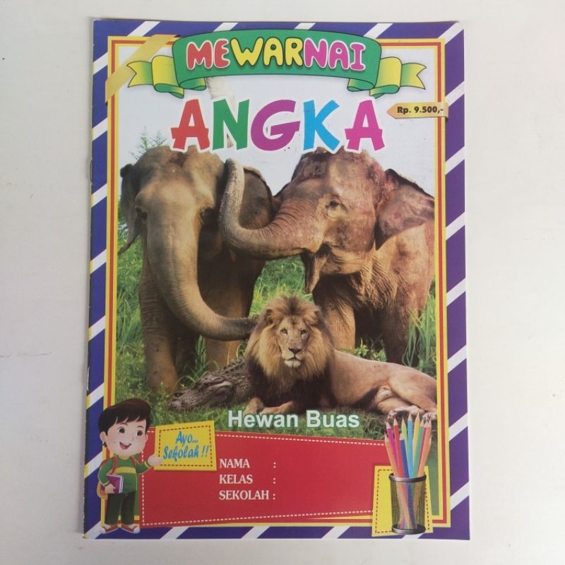 Buku Mewarnai Gambar Hewan