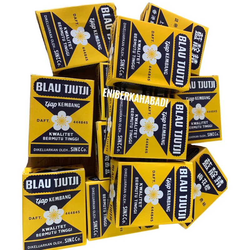 BLAU TJUTJI / BLAU CUCI CAP KEMBANG 1 PAK ISI 12 KOTAK