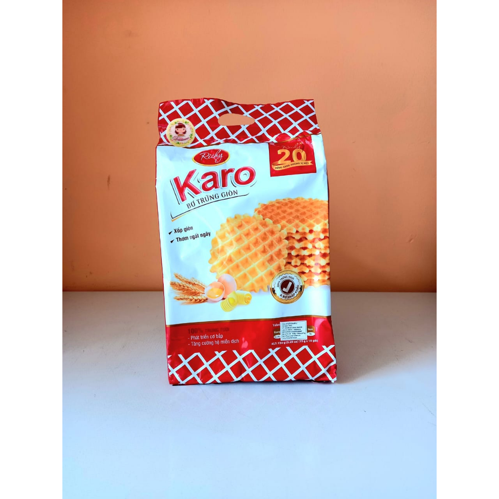 

.Snack import Richy Karo crispy butter waffle 150 gr BPOM Halal (scp)