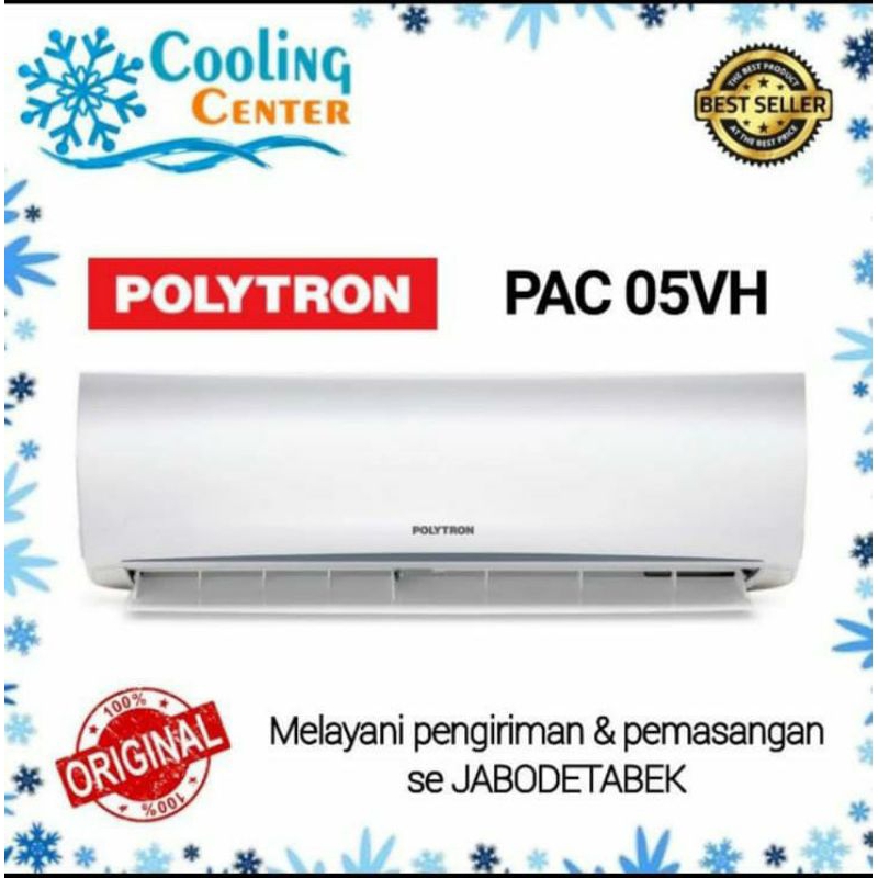 AC POLYTRON 5 VH 1/2 PK AC POLYTRON 5 VH 0,5 PK + PASANG INSTALASI