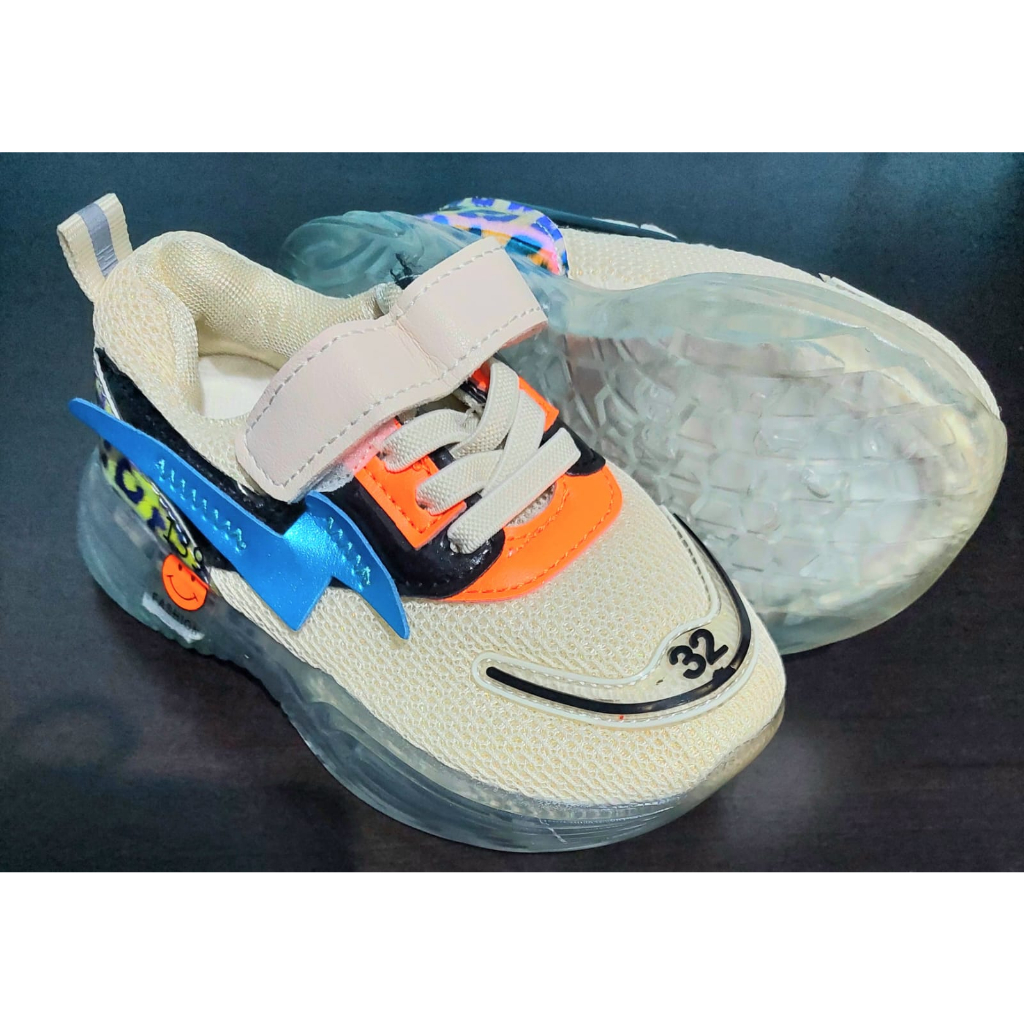 SALE reject Sepatu anak import blue orange