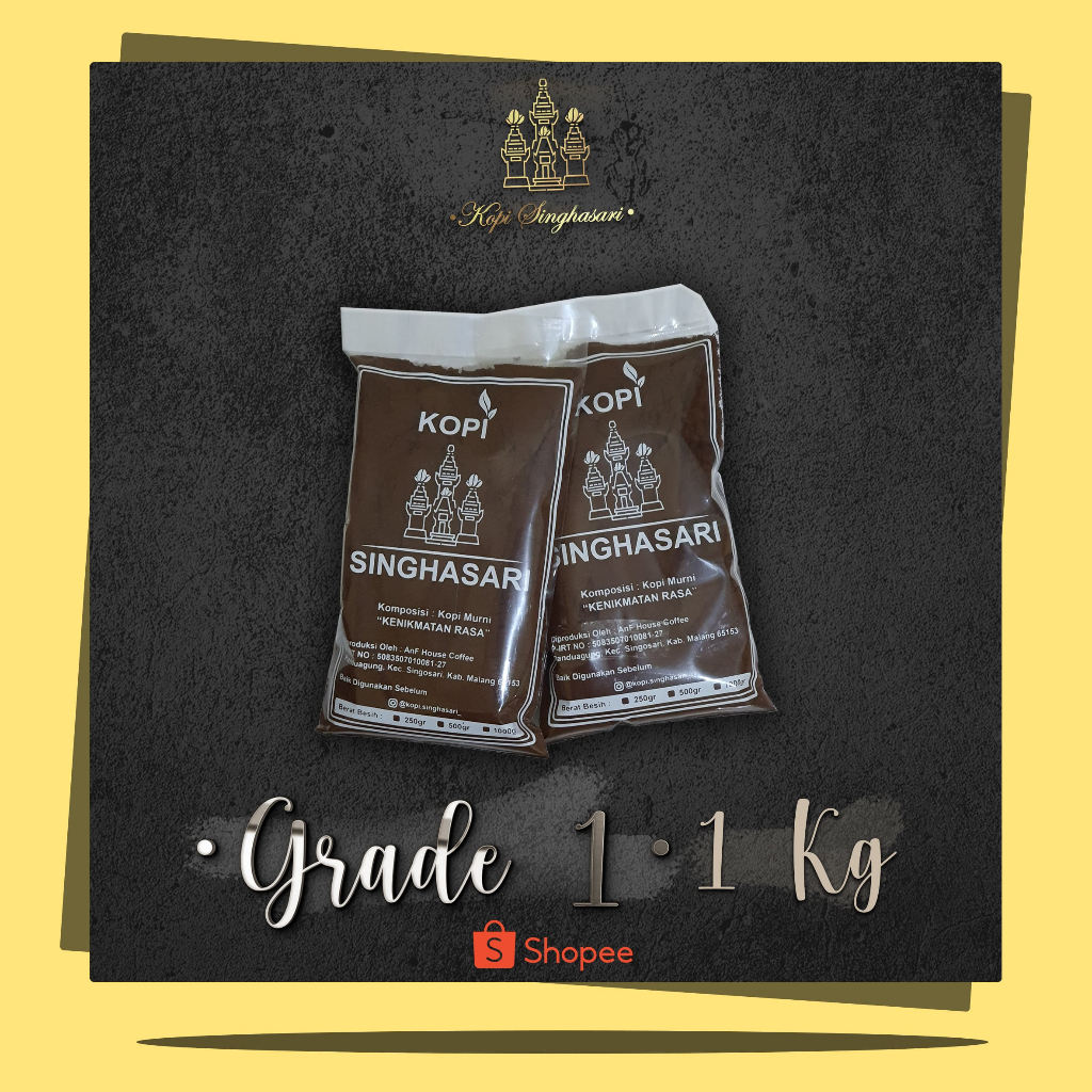 

Kopi Bubuk Singhasari 1000gr (1kg)