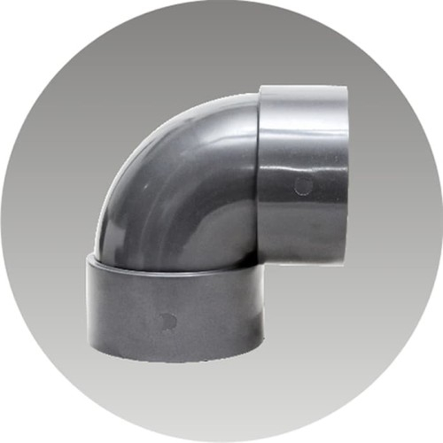 Sambungan Pipa Air Knee D Elbow Ukuran 12" inch Sambungan Pipa PVC knie Keni D Rucika Asli Abu Kuali