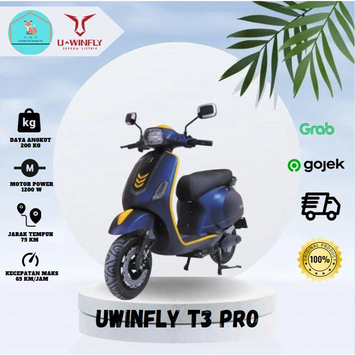 Motor Listrik Uwinfly T3 Pro Vespa Listrik Scooter Matic