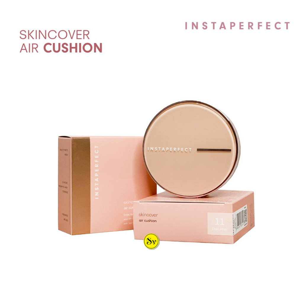 Instaperfect Skincover Air Cushion SPF 50 PA++++ Transfer-Resistant Bedak Cair Wardah Tahan Lama