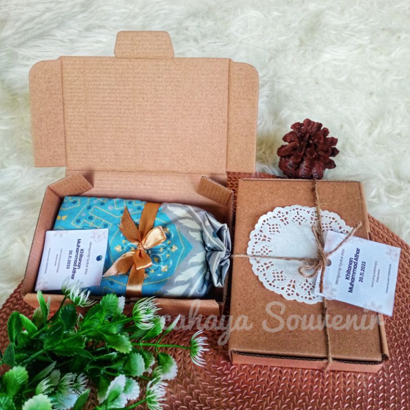 hampers souvernir acara nikhn aqiqah haji/umroh hitanan tahlilan 40 harian