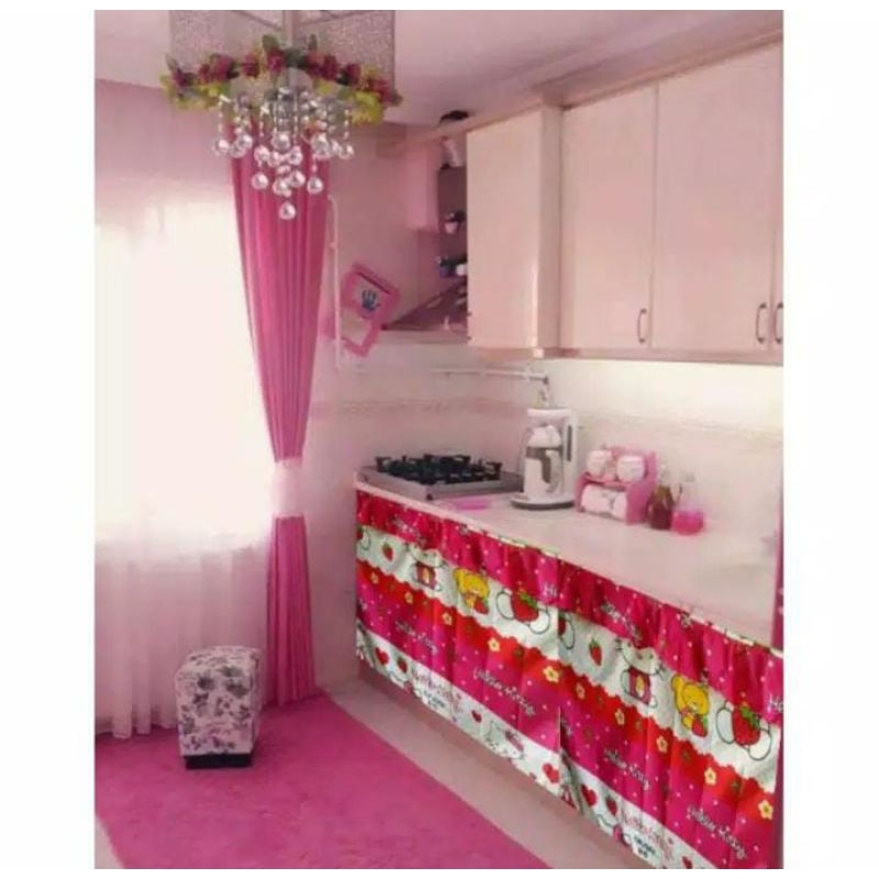 Gorden kolong dapur Ukuran  70×90 cm SANGAT COCOK UNTUK KADO / HADIAH DLL FL BAGUS CANTIK TOP VIRAL 