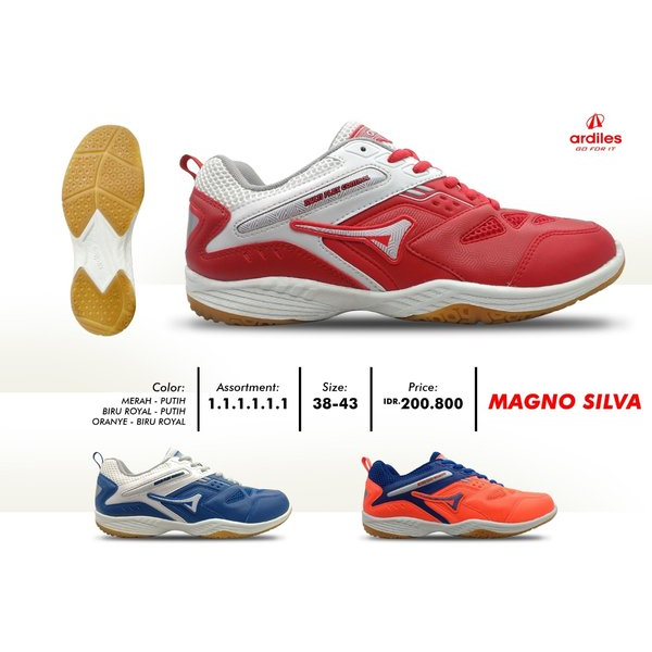 SEPATU BADMINTON ARDILES MAGNOSILVA sepatu olahraga badminton para atlet bulutangkis