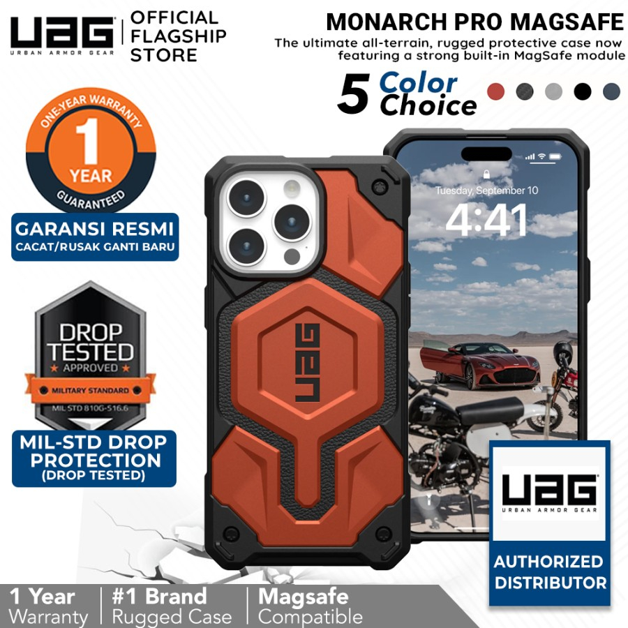 UAG Monarch Pro Case iPhone 15 Pro 15 Pro Max - Magsafe Casing
