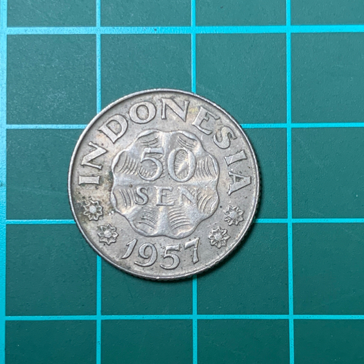 Uang Koin Indonesia 50 Sen Tahun 1957