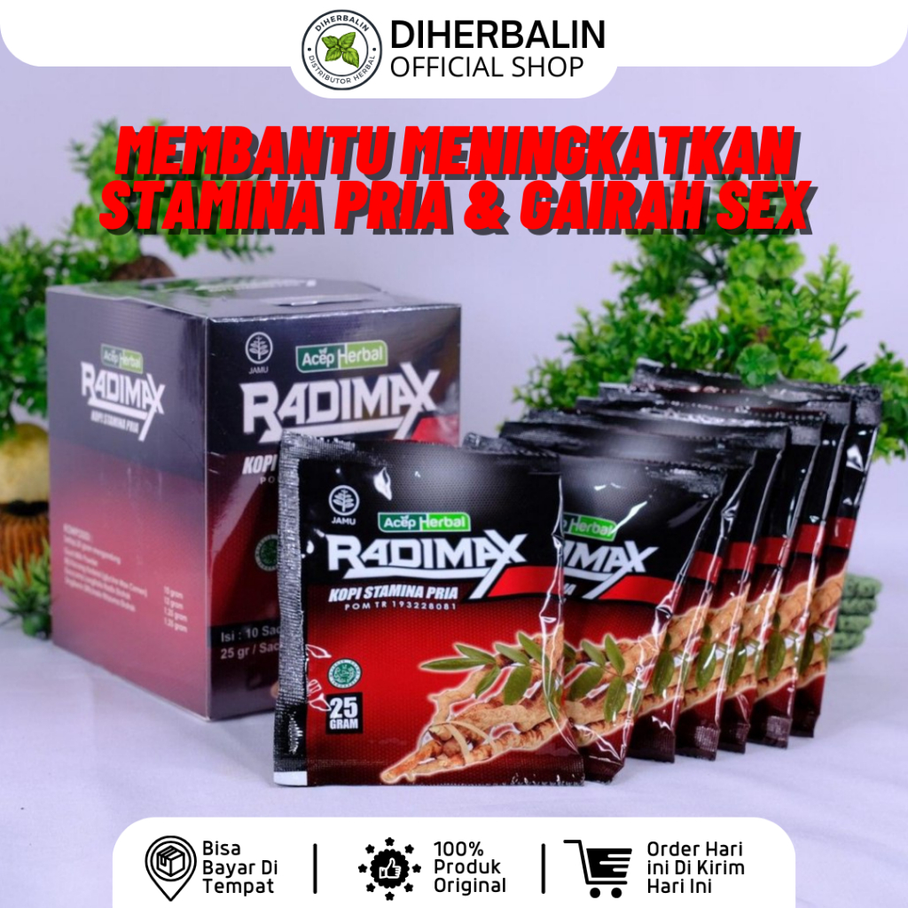 Radimax - Kopi Kuat Tahan Lama Pria Meningkatkan Gairah Seksual Jamu Kuat Pria Tahan Lama Sex Stamin
