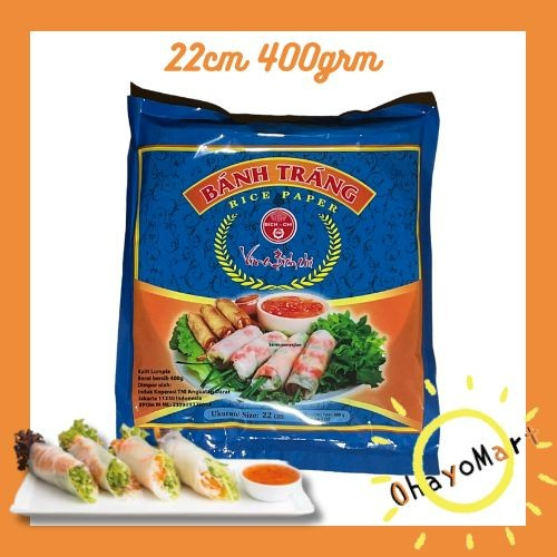 

Banh Trang Rice paper 22cm / Banh Trang Kulit lumpia Vietnam 400g