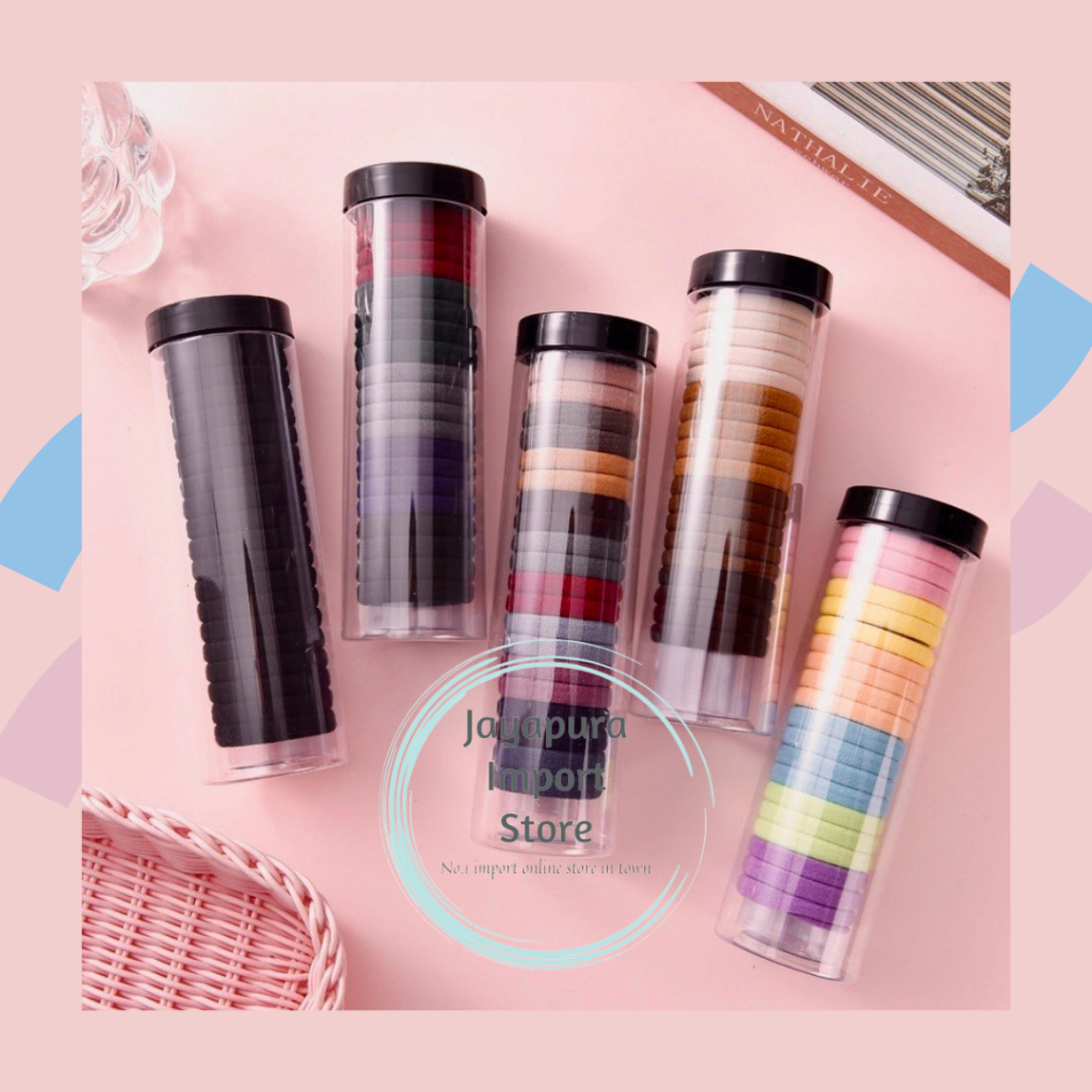 KARET RAMBUT TOPLES / KARET RAMBUT HITAM / KARET RAMBUT COKLAT MIX / KARET RAMBUT DONAT / KUNCIR RAM