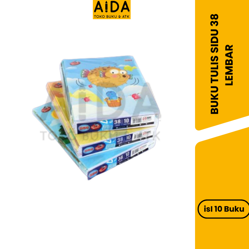 

BUKU TULIS SIDU 38 1 PAK (ISI 10) BUKU TULIS MURAH BUKU TULIS KWARTO