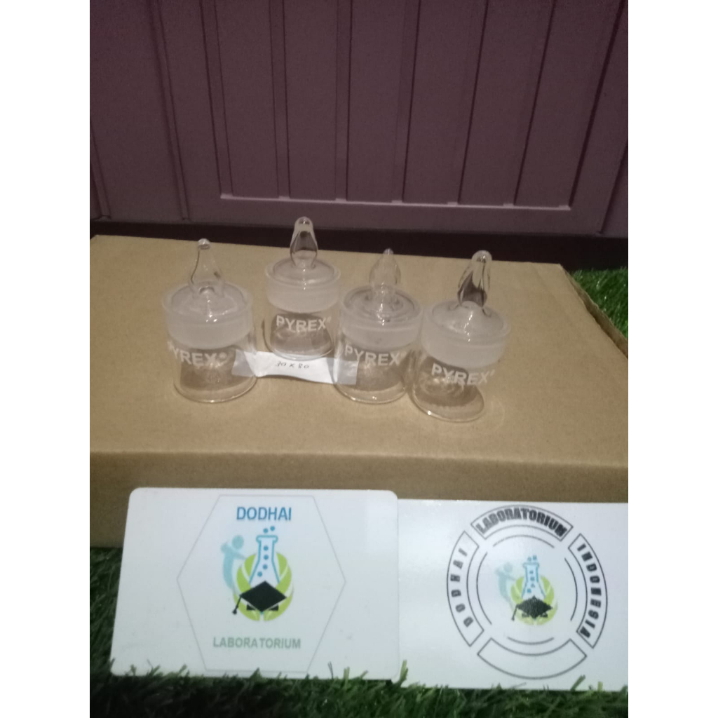 Weighing bottle / Weigh bottle / botol timbang / botol timbang kaca laboratorium 30 x 30 pyrex