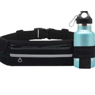 Tas Pinggang Lari ADA TEMPAT BOTOL AIR Tas Jogging Tas Lari Belt Lari Running Belt Tas Olahraga