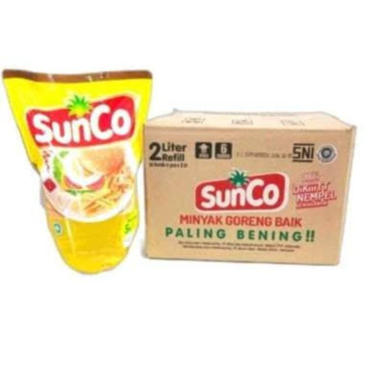 

Minyak goreng Sunco 2 liter 1 Dus