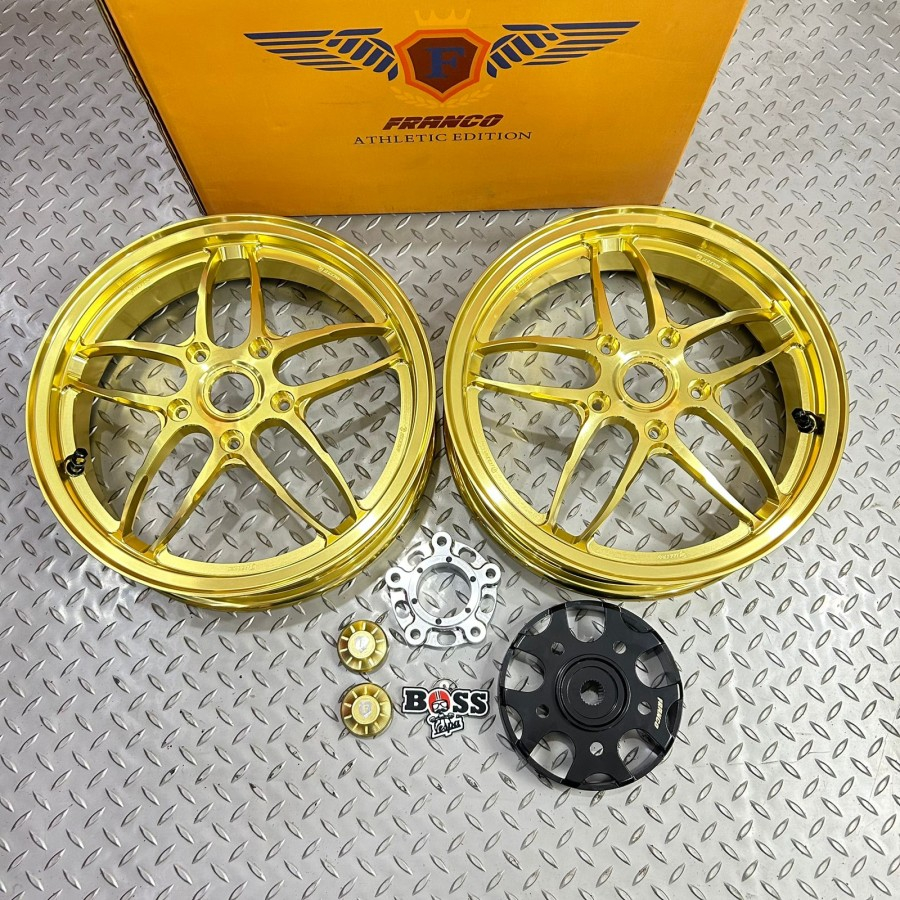 Velg FRANCO Spider Gold 12" Front & Rear Vespa Sprint Prima GTS GTV