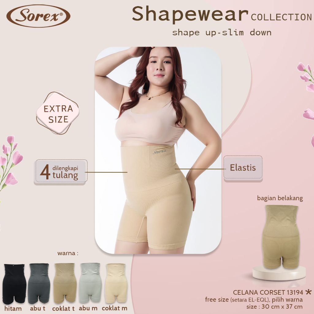 Korset Celana Jumbo Max 100KG Celana Pelangsing Jumbo sorex 13194 Short Pants Pelangsing Berkualitas