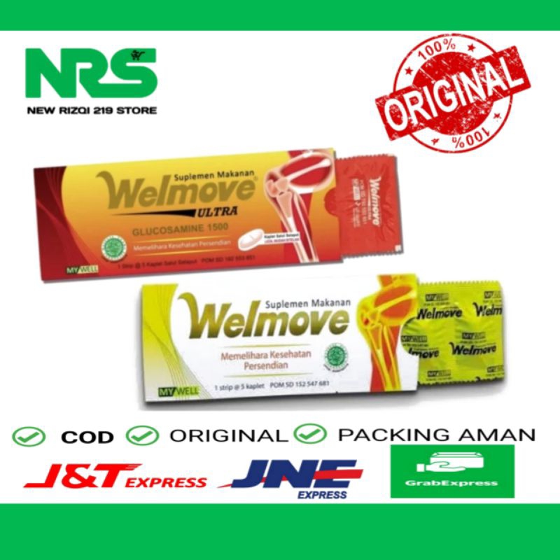 Welmove Ultra / Welmove 1 Strip 5 Tablet Pelumas Sendi Menghilangkan Nyeri Sendi