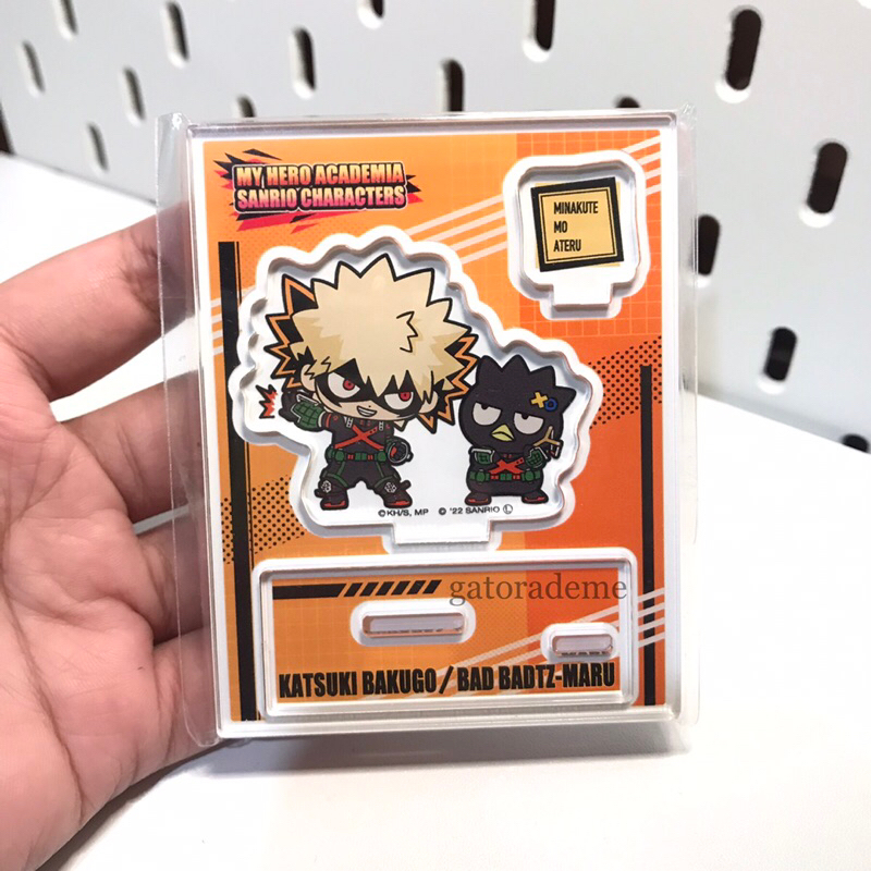 official mini acrylic stand my hero academia/mha x sanrio bakugo katsuki